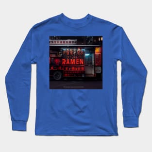 Cyberpunk Tokyo Ramen Food Truck Long Sleeve T-Shirt